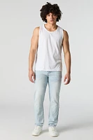Light Wash Straight Leg Jean