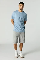 Ditsy Print Crewneck T-Shirt