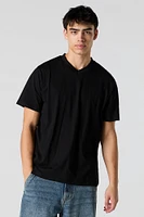 Solid V-Neck T-Shirt