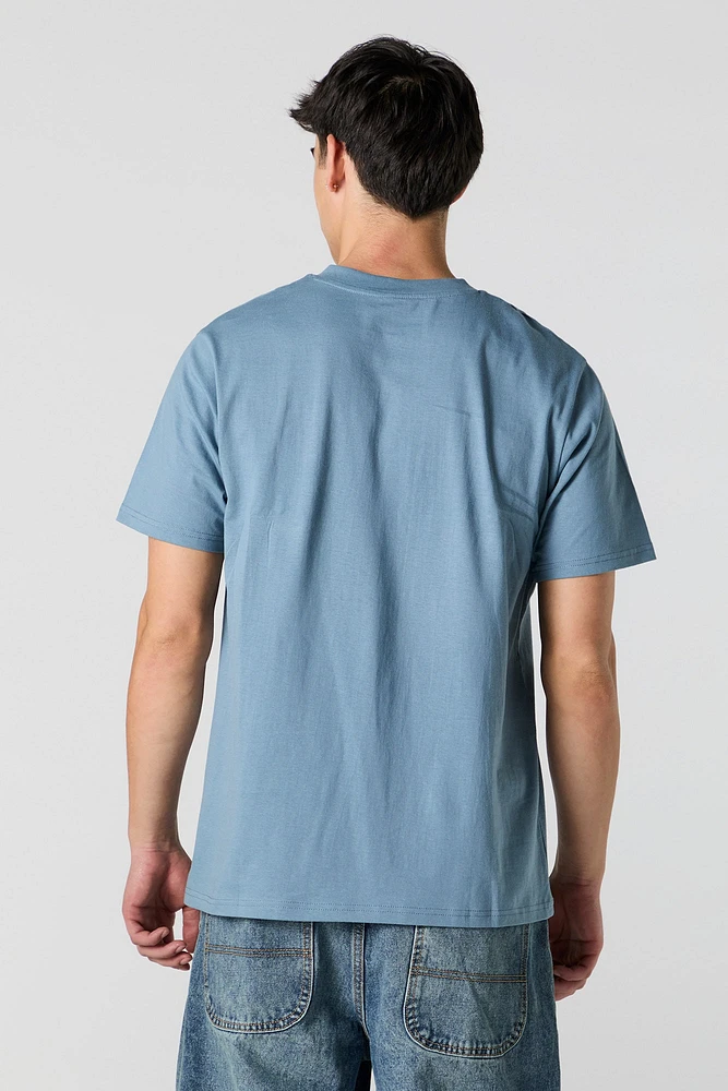 Solid V-Neck T-Shirt