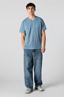 Solid V-Neck T-Shirt