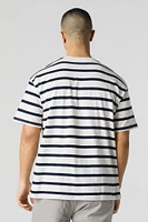 Striped Relaxed Crewneck T-Shirt