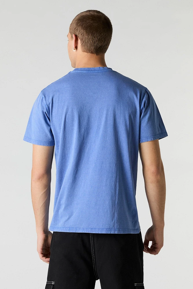 Embroidered Washed T-Shirt
