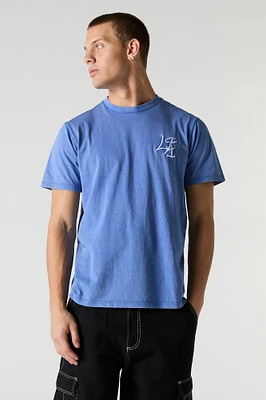 Embroidered Washed T-Shirt