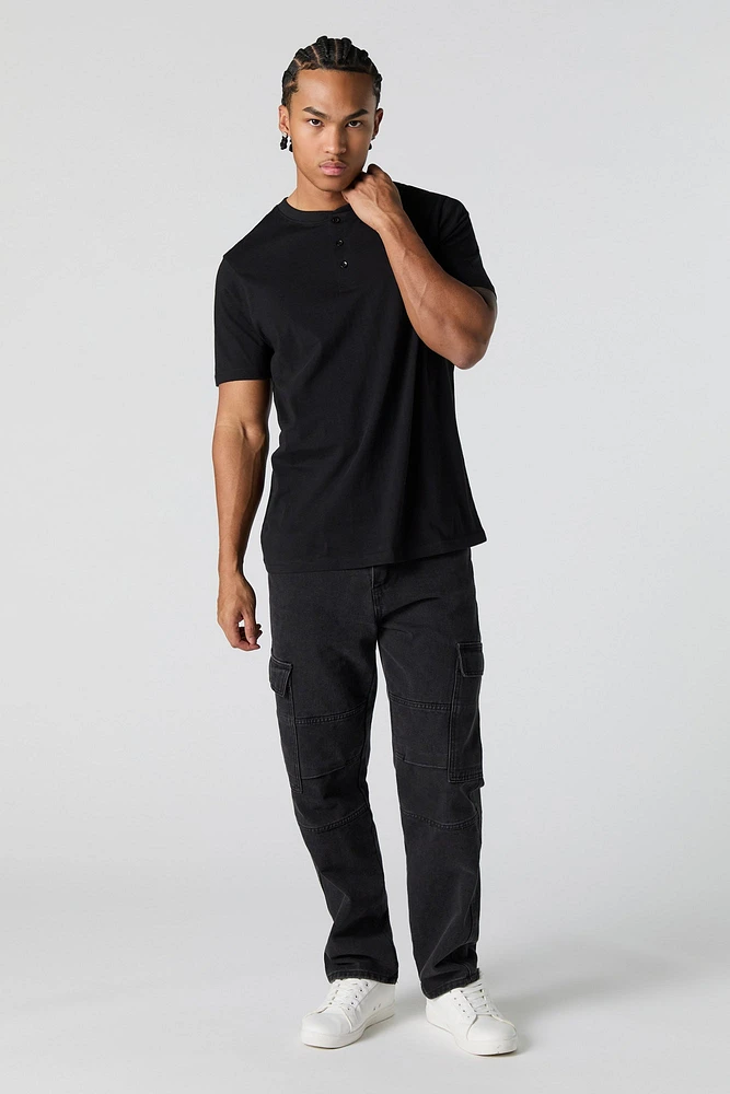 Solid Henley T-Shirt