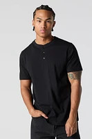 Solid Henley T-Shirt