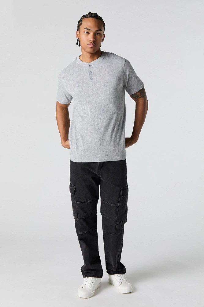 Solid Henley T-Shirt