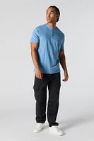 Solid Henley T-Shirt