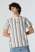 Chicago Embroidered Striped T-Shirt