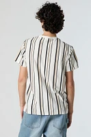 Chicago Embroidered Striped T-Shirt