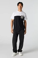 Colourblock Chest Pocket T-Shirt