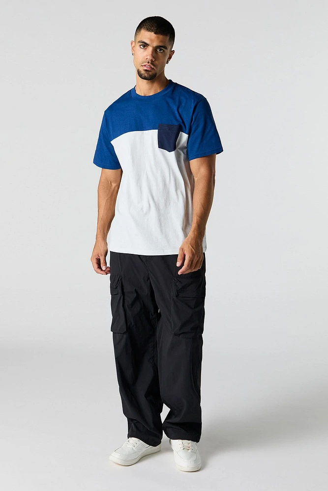 Colourblock Chest Pocket T-Shirt