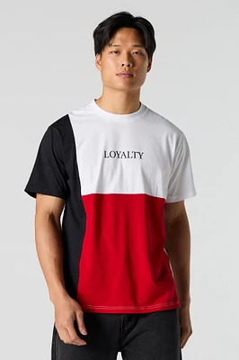 T-shirt avec blocs de couleurs