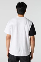 T-shirt avec blocs de couleurs
