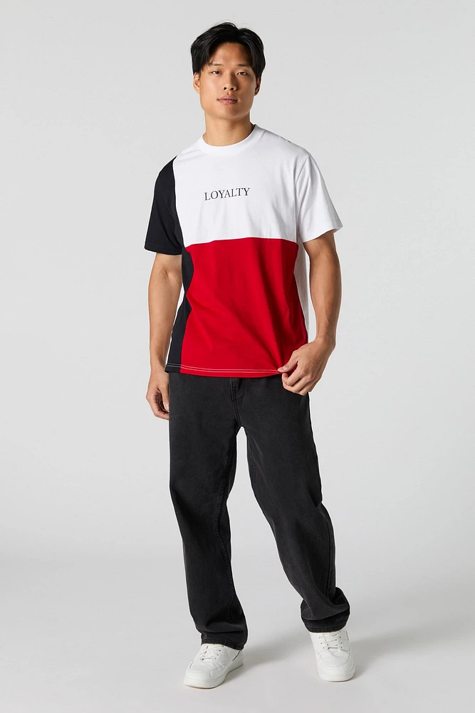 T-shirt avec blocs de couleurs