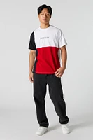 T-shirt avec blocs de couleurs