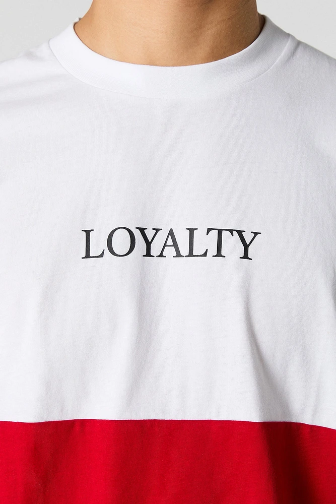 T-shirt avec blocs de couleurs