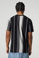Embroidered Striped T-Shirt