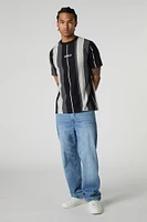 Embroidered Striped T-Shirt