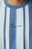 Embroidered Striped T-Shirt