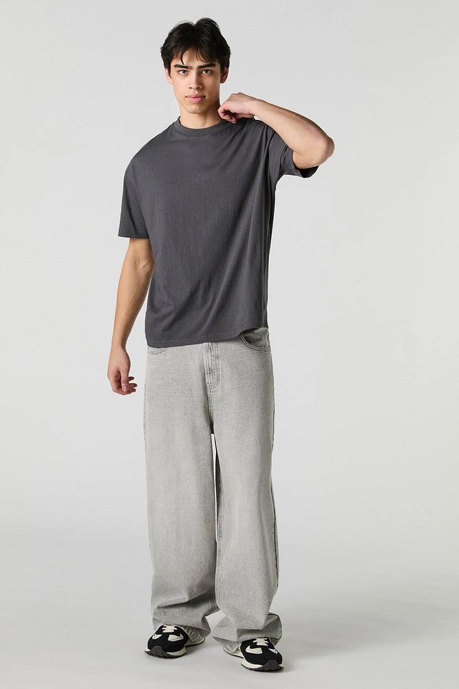 Solid Relaxed Crewneck T-Shirt