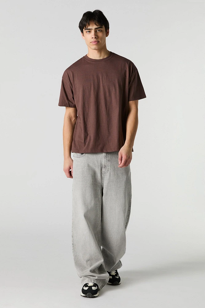 Solid Relaxed Crewneck T-Shirt