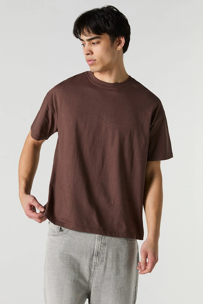 Solid Relaxed Crewneck T-Shirt