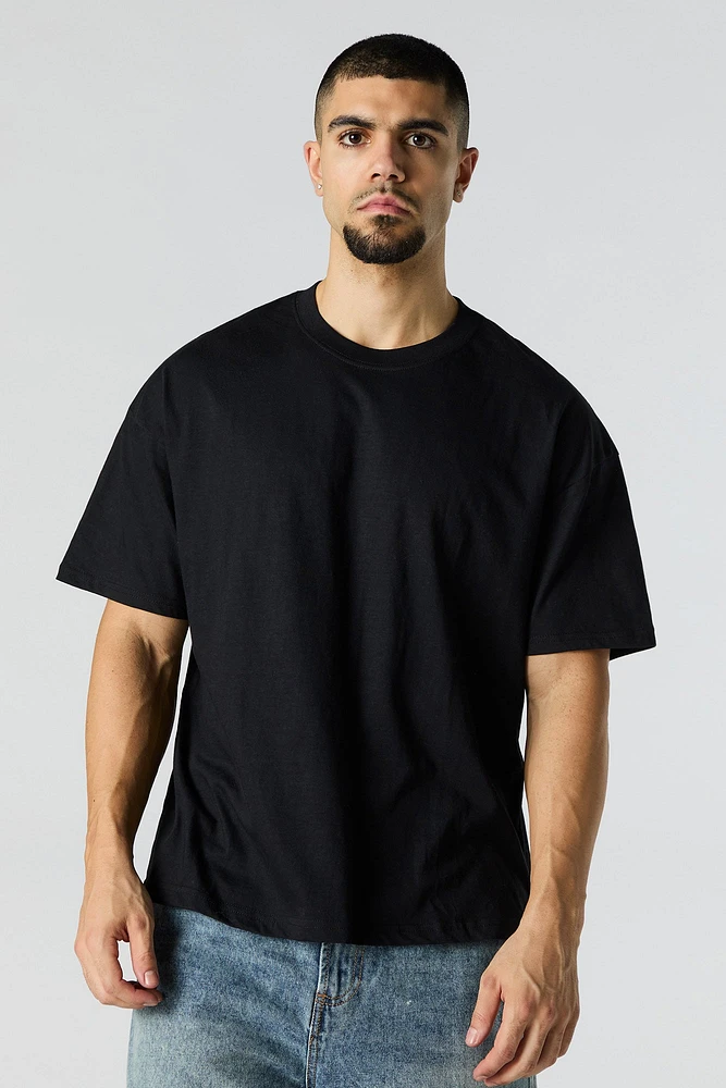 Solid Relaxed Crewneck T-Shirt