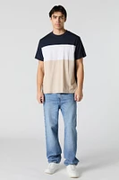 T-shirt à blocs de couleurs