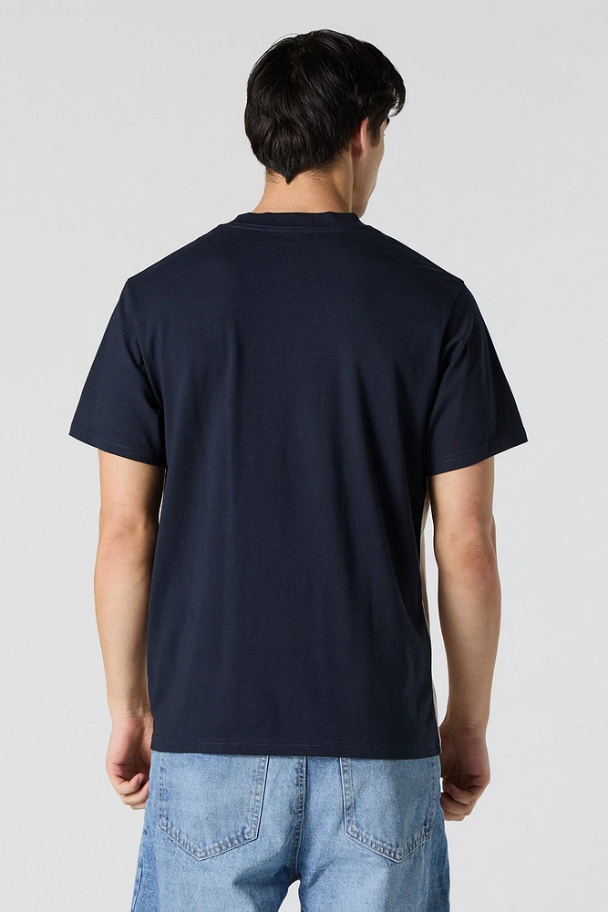 T-shirt à blocs de couleurs