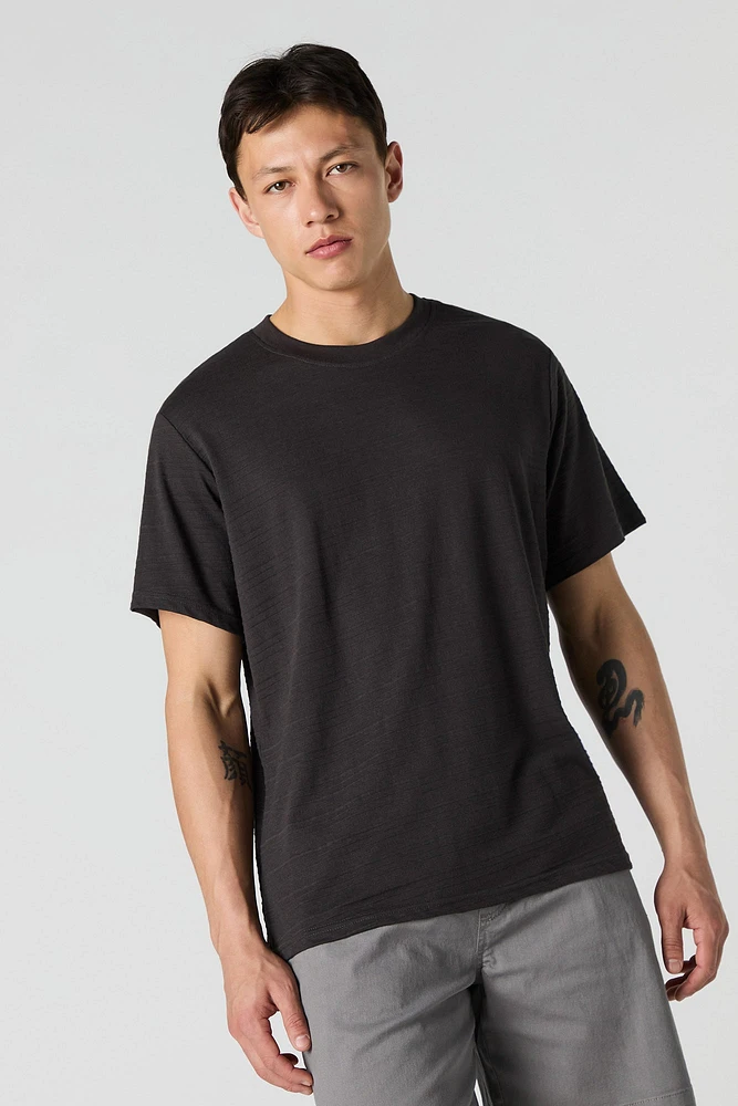 Textured Striped T-Shirt
