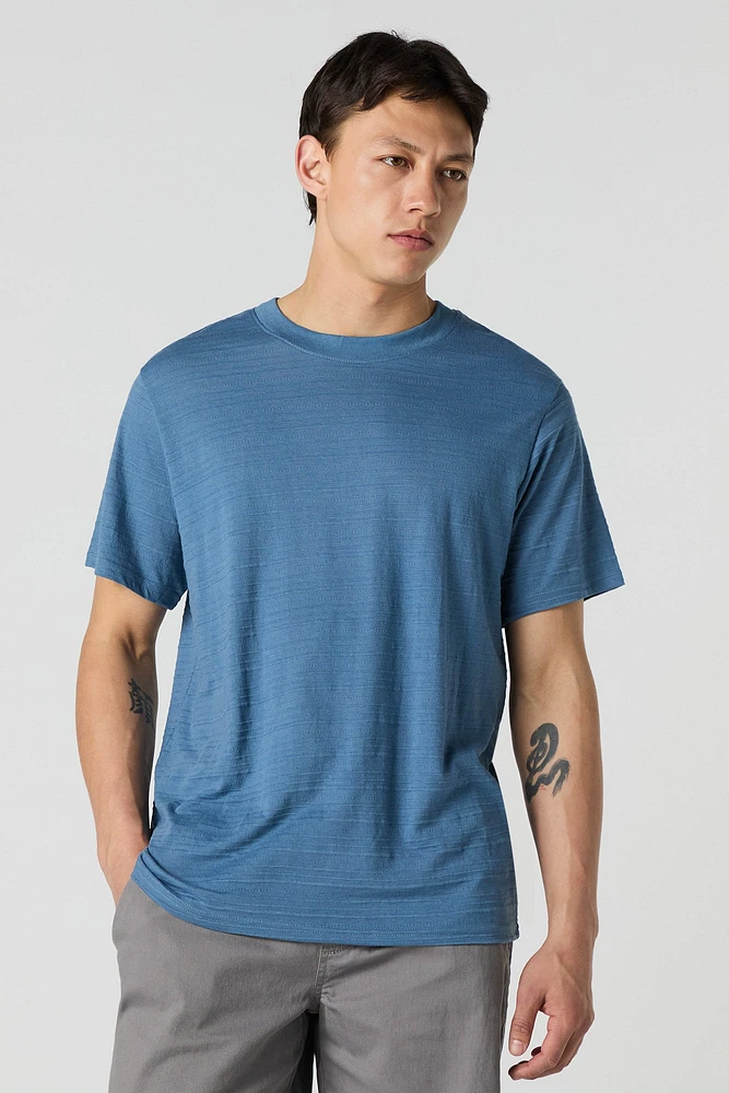 Textured Striped T-Shirt