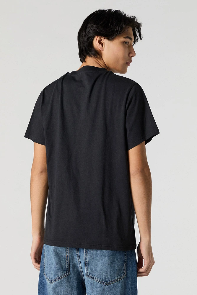 Embroidered Colourblock T-Shirt