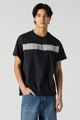 Embroidered Colourblock T-Shirt