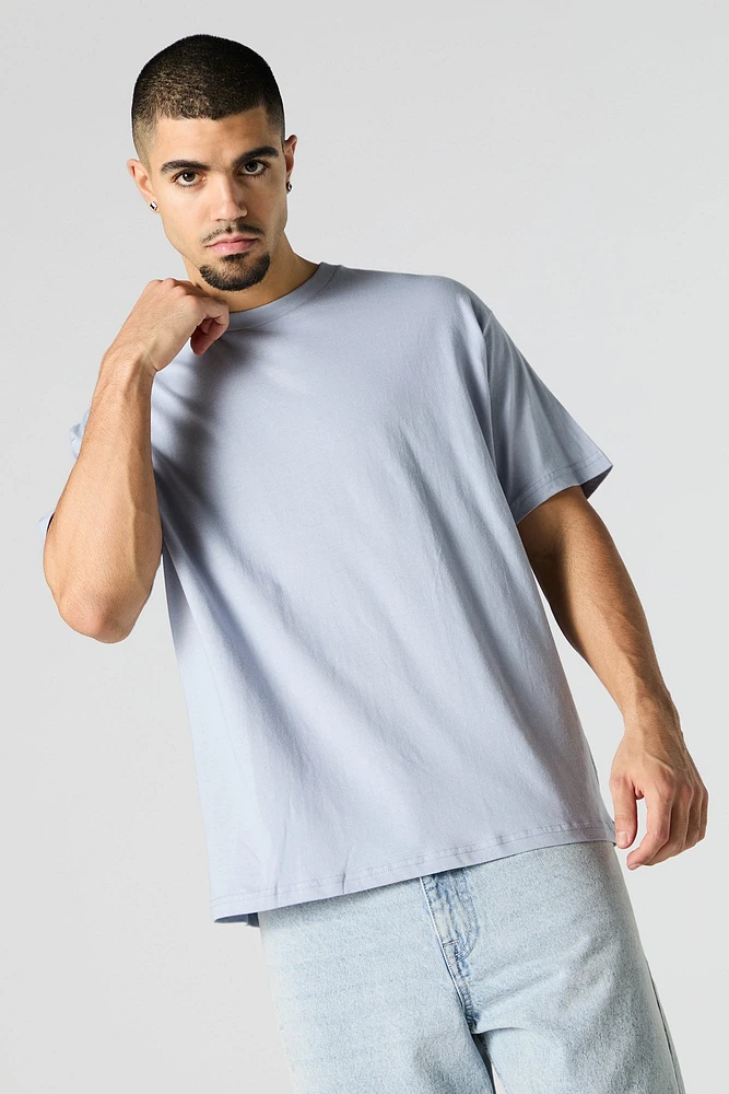 Solid Relaxed Crewneck T-Shirt