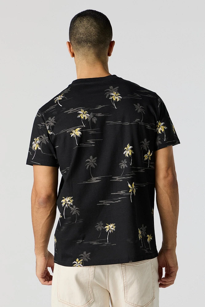 Palm Tree Print T-Shirt