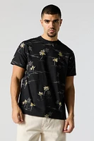 Palm Tree Print T-Shirt