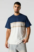 Striped Colourblock T-Shirt