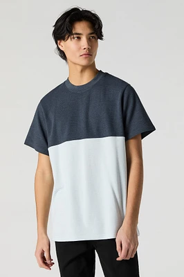 Ribbed Colourblock T-Shirt