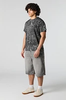 T-shirt avec motif camouflage