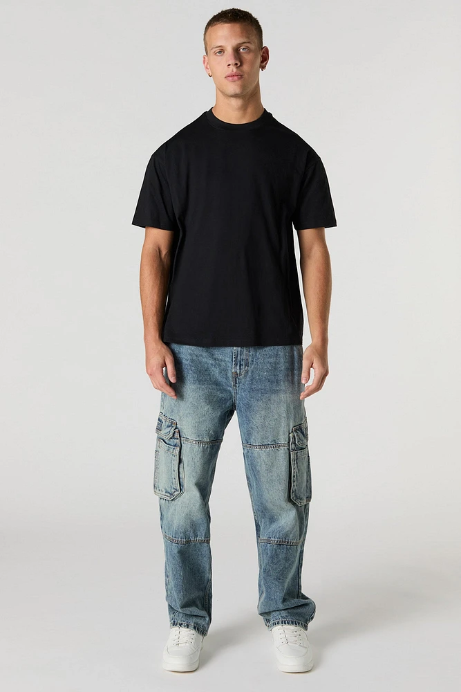 T-shirt décontracté uni