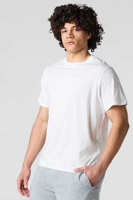 T-shirt uni ras du cou