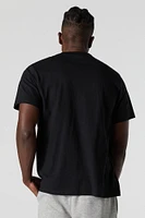 Solid V-Neck T-Shirt
