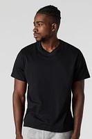 Solid V-Neck T-Shirt