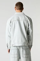 Blouson de style camionneur décontracté en denim