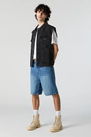 Frayed Denim Vest