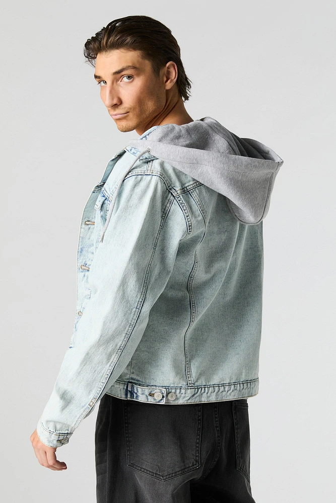 Hooded Denim Jacket