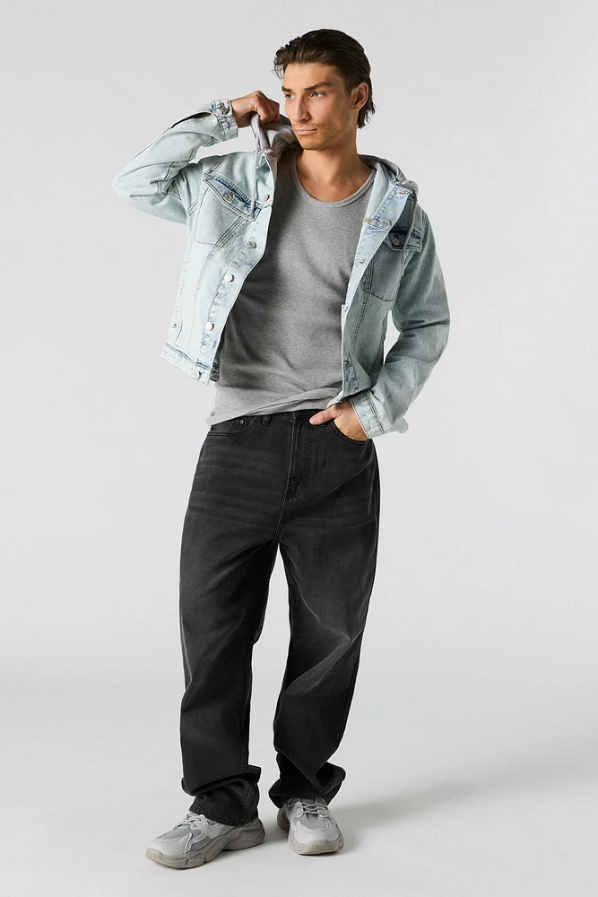Hooded Denim Jacket