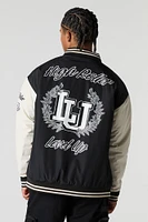 Blouson aviateur de style universitaire