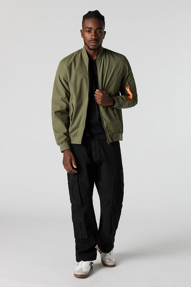 Nylon Bomber Jacket